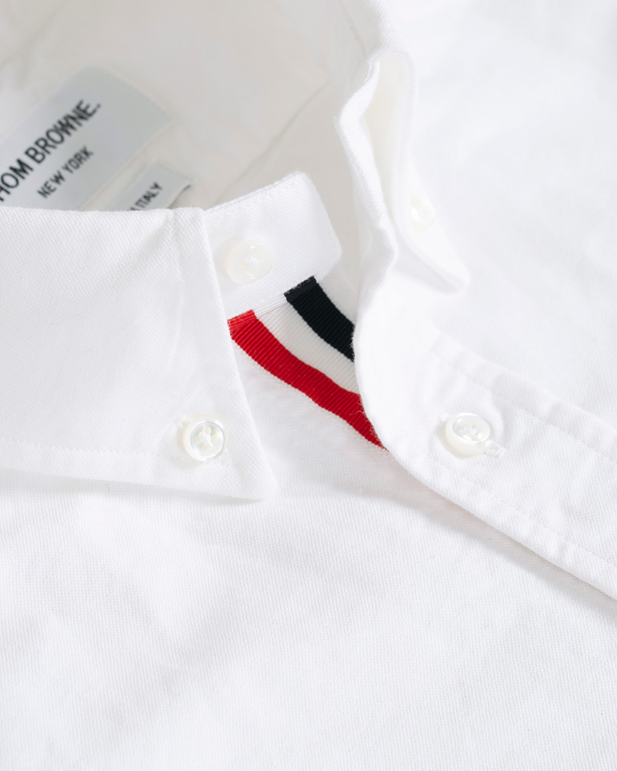 Hombres | Camisas | Thom Browne | Contrast Oxford Button Down Shirt White