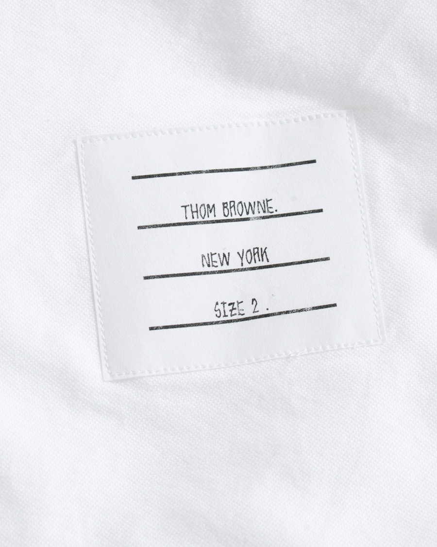 Hombres | Camisas | Thom Browne | Contrast Oxford Button Down Shirt White