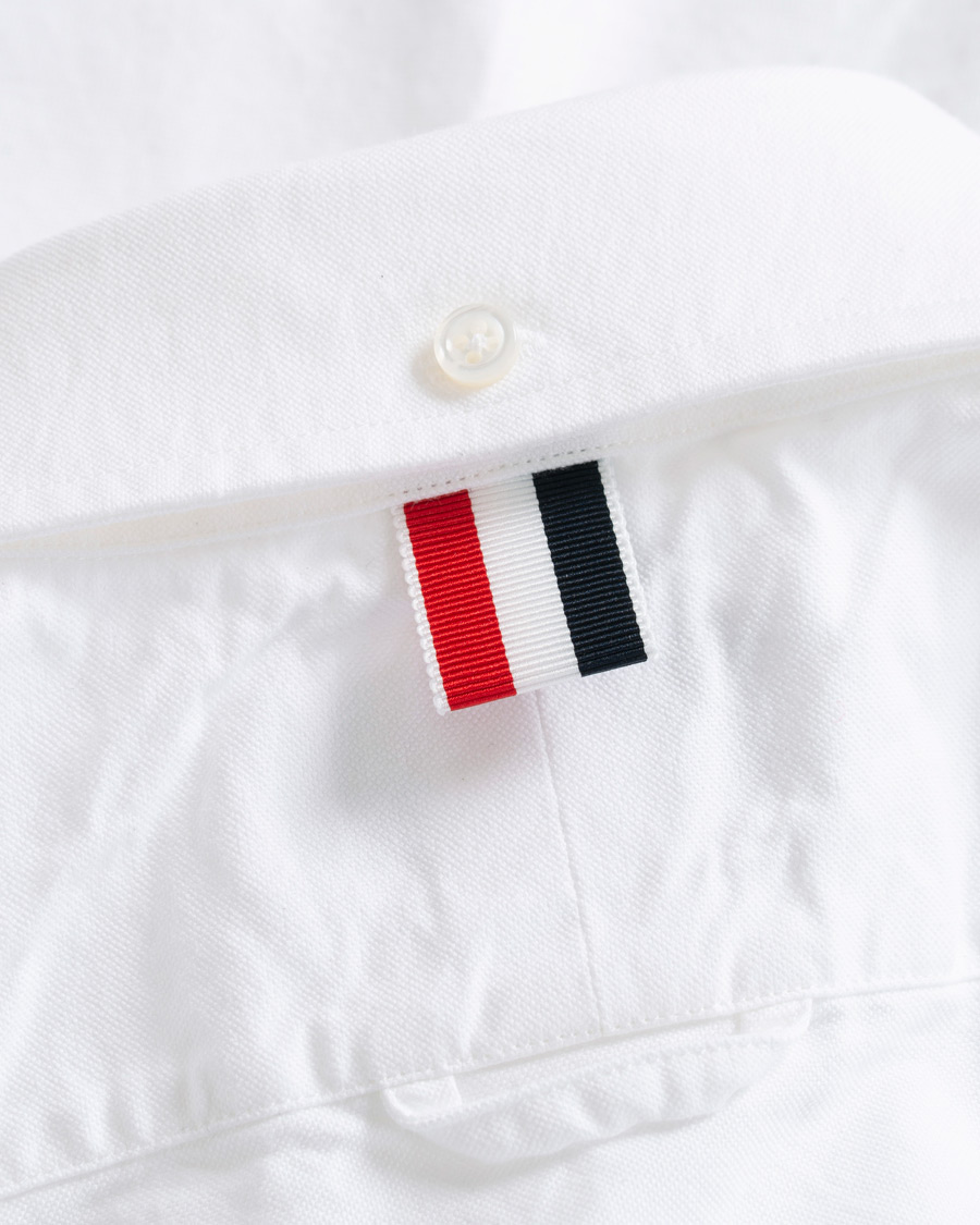 Hombres | Camisas | Thom Browne | Contrast Oxford Button Down Shirt White