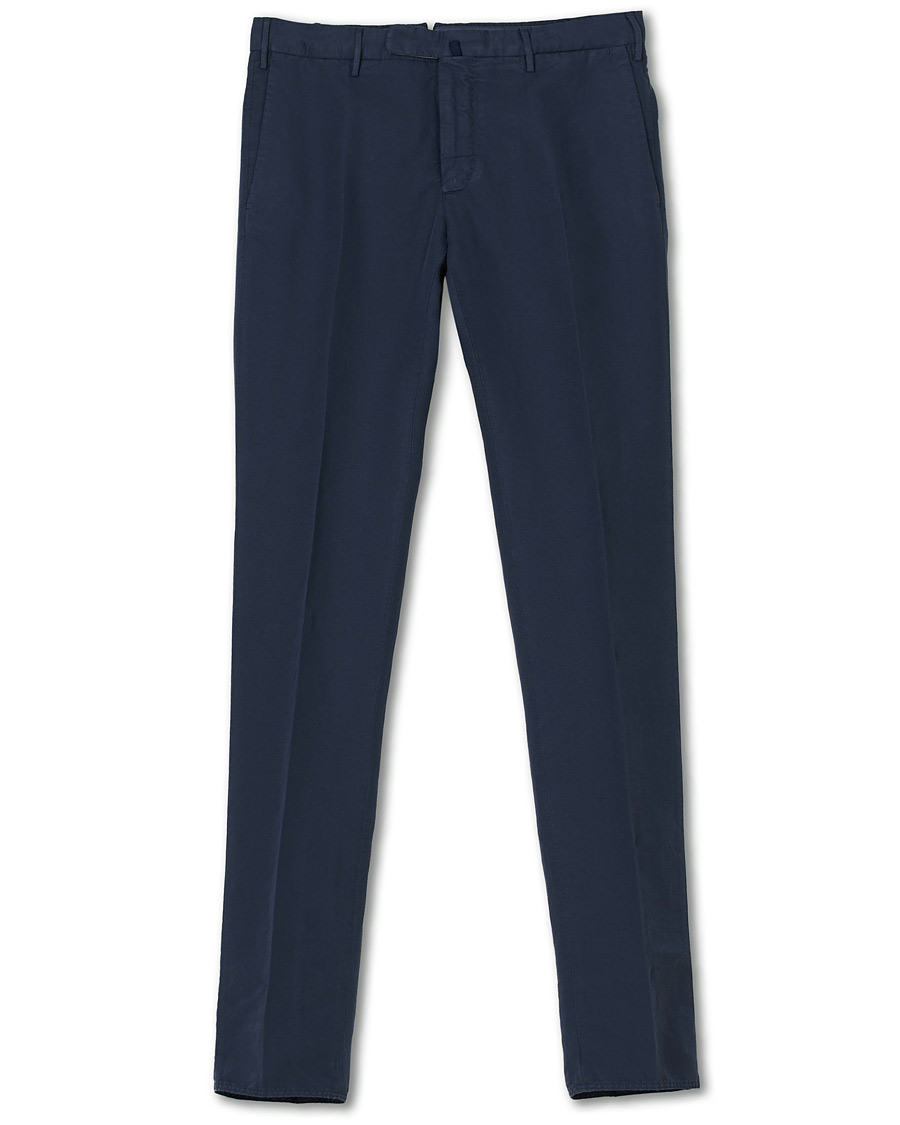 Hombres | Pantalones | Incotex | Slim Fit Chinolino Trousers Navy