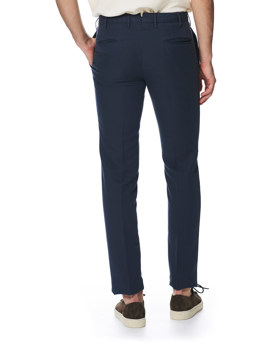Hombres | Pantalones | Incotex | Slim Fit Chinolino Trousers Navy