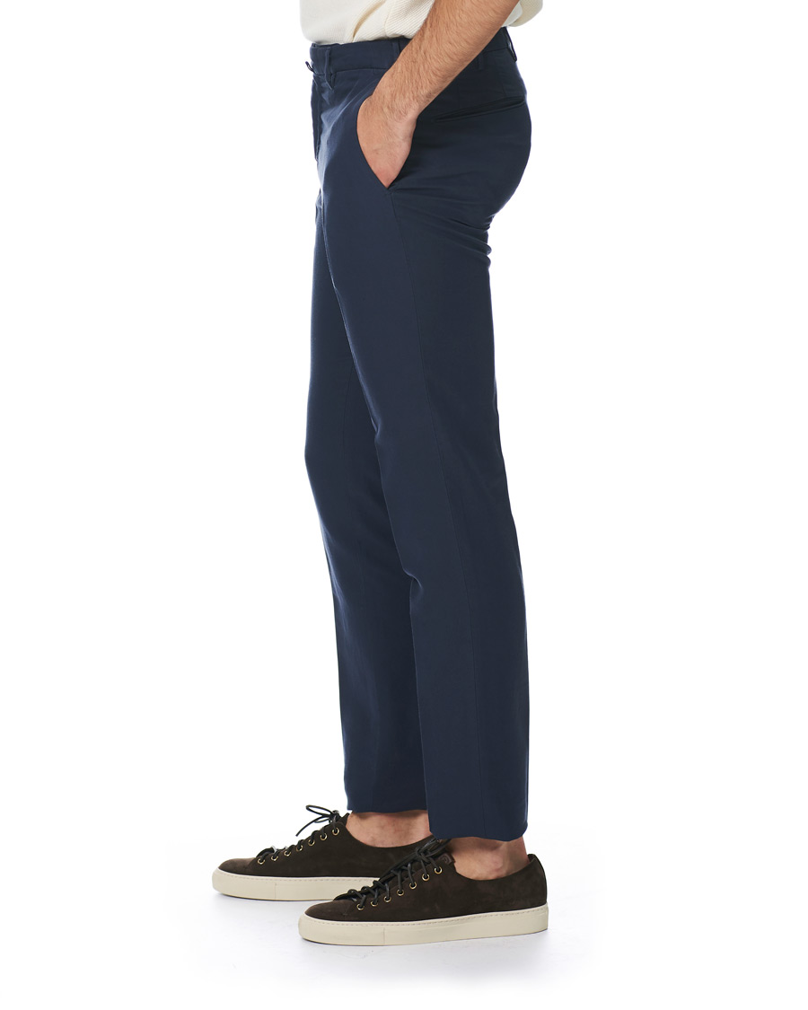 Hombres | Pantalones | Incotex | Slim Fit Chinolino Trousers Navy
