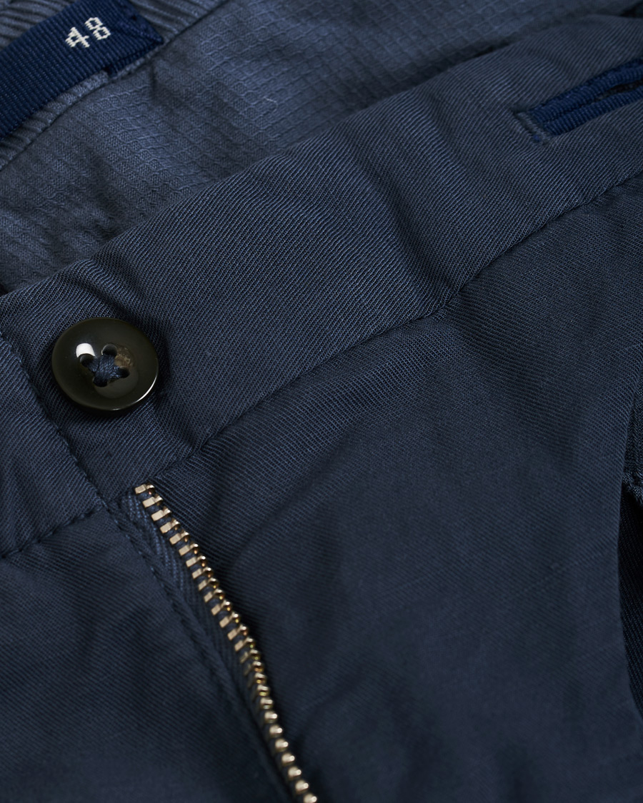 Hombres | Pantalones | Incotex | Slim Fit Chinolino Trousers Navy