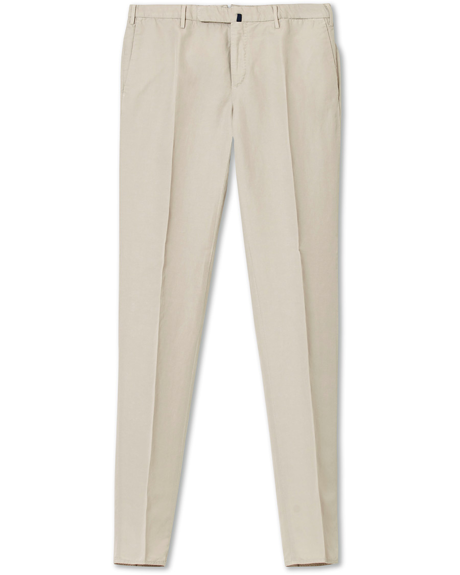 Hombres | Pantalones | Incotex | Slim Fit Chinolino Trousers Beige