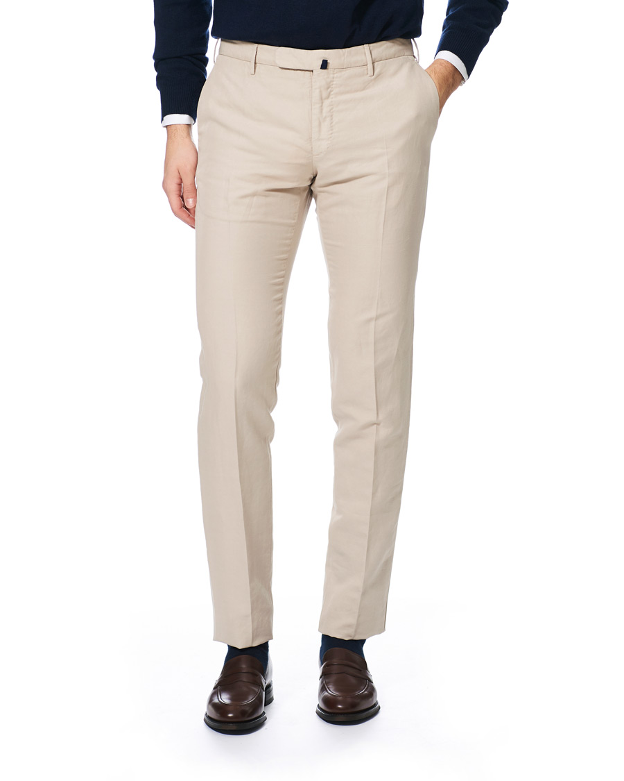 Hombres | Pantalones | Incotex | Slim Fit Chinolino Trousers Beige