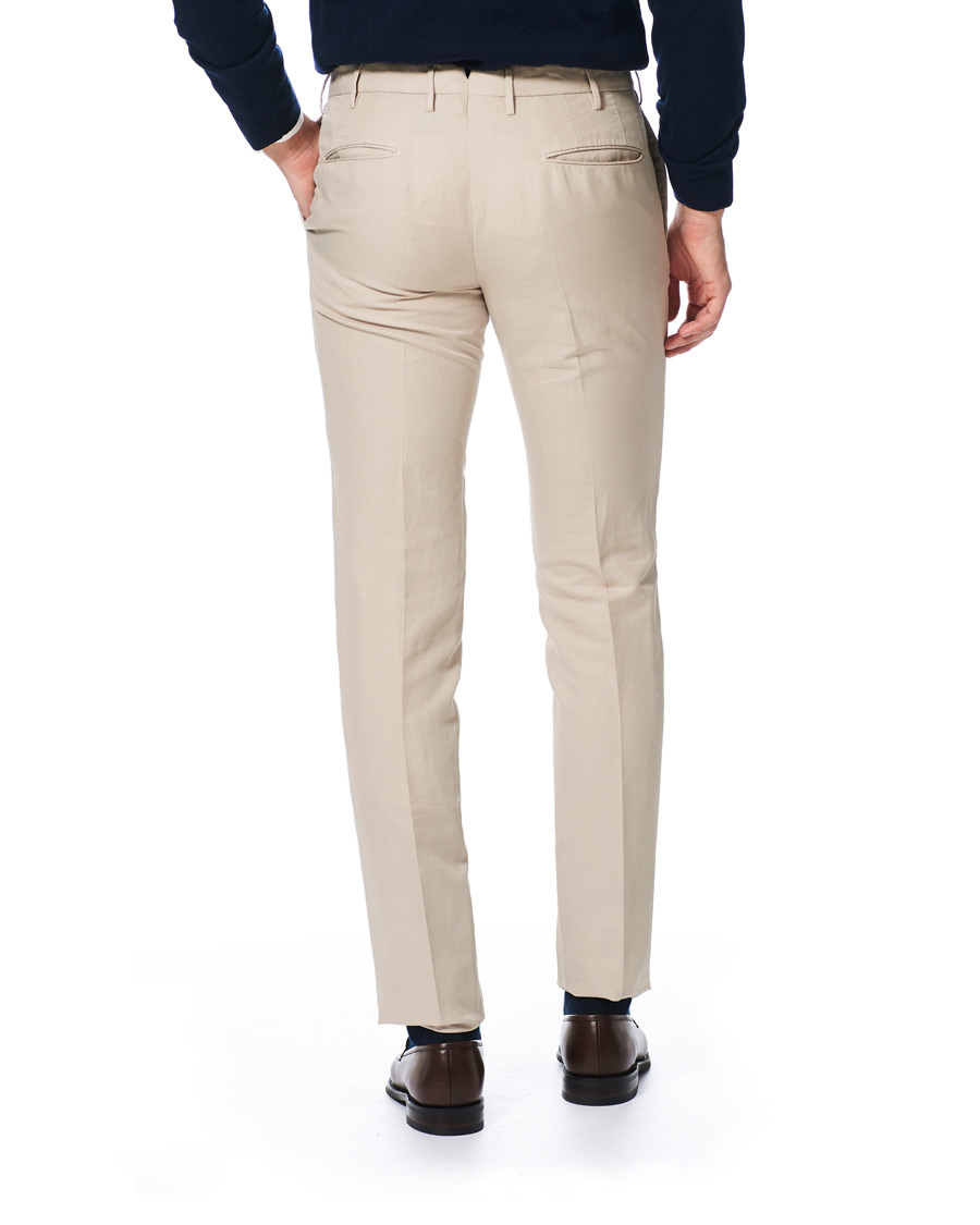 Hombres | Pantalones | Incotex | Slim Fit Chinolino Trousers Beige