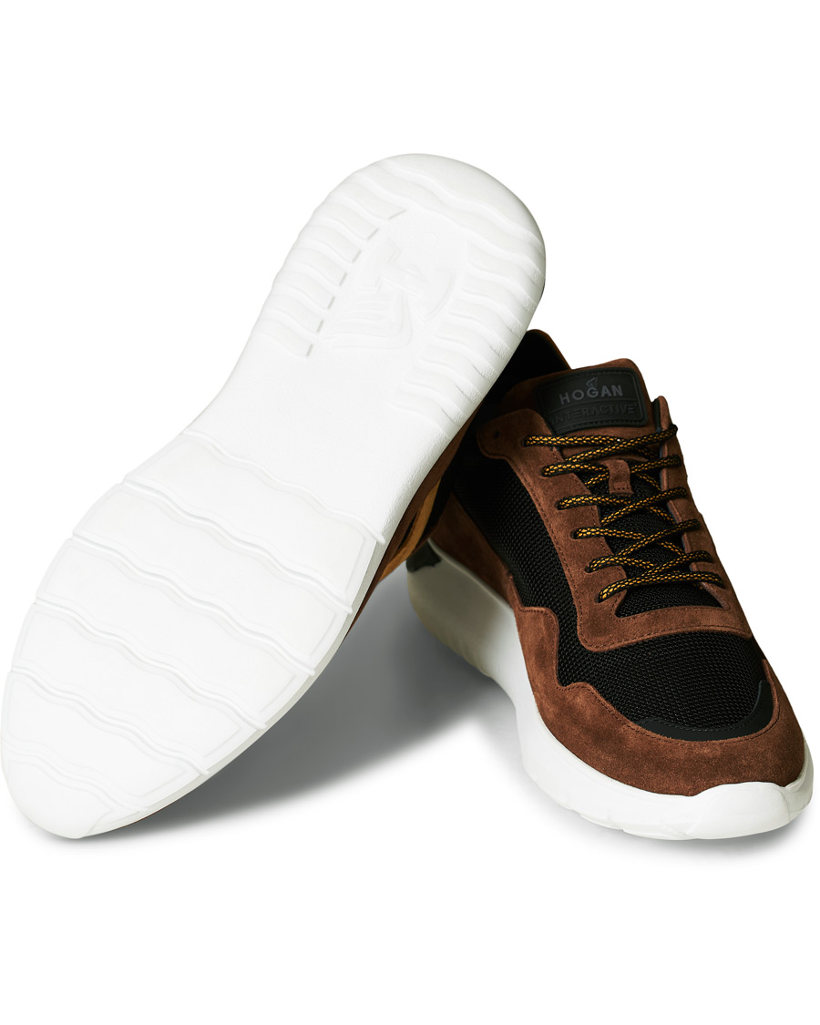 Hombres | Hogan Icube Running Sneaker Brown/Rust Suede | Hogan | Icube Running Sneaker Brown/Rust Suede