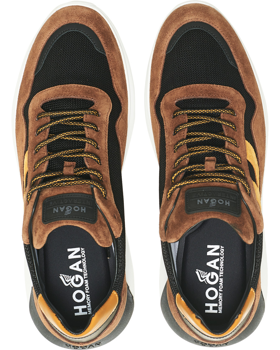Hombres | Hogan Icube Running Sneaker Brown/Rust Suede | Hogan | Icube Running Sneaker Brown/Rust Suede