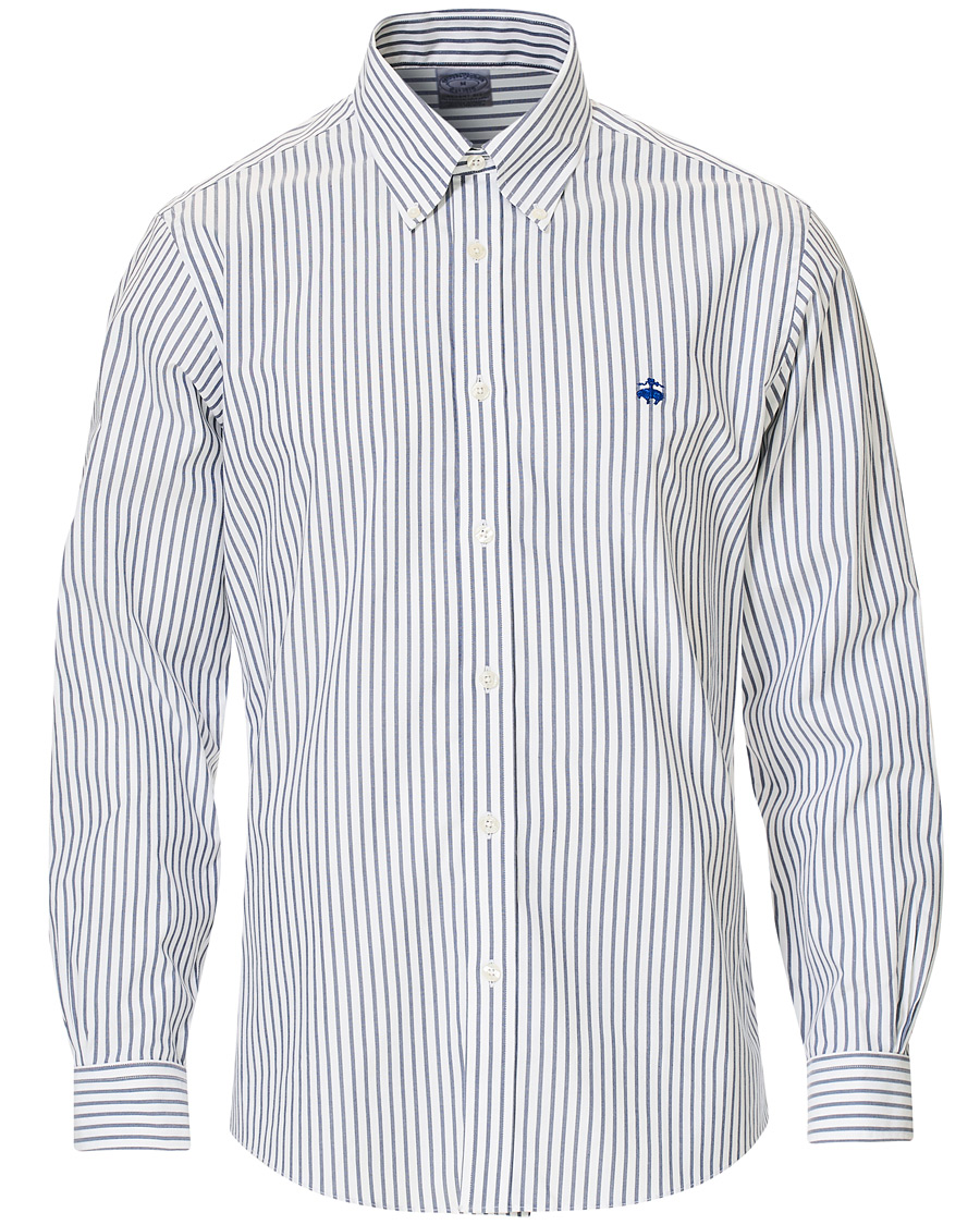 Hombres | Camisas | Brooks Brothers | Regent Fit Non Iron Sport Button Down Shirt Dark Blue