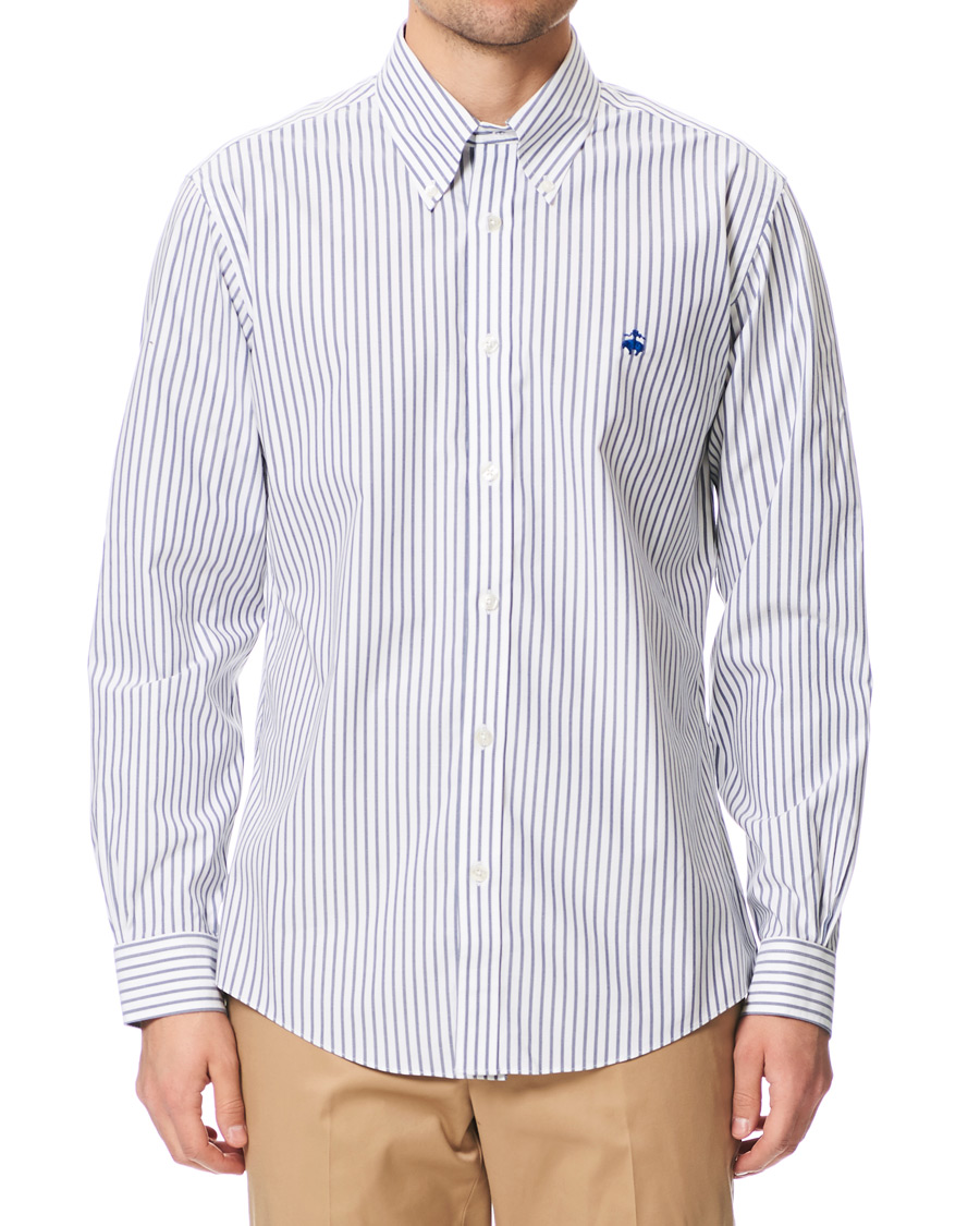 Hombres | Camisas | Brooks Brothers | Regent Fit Non Iron Sport Button Down Shirt Dark Blue
