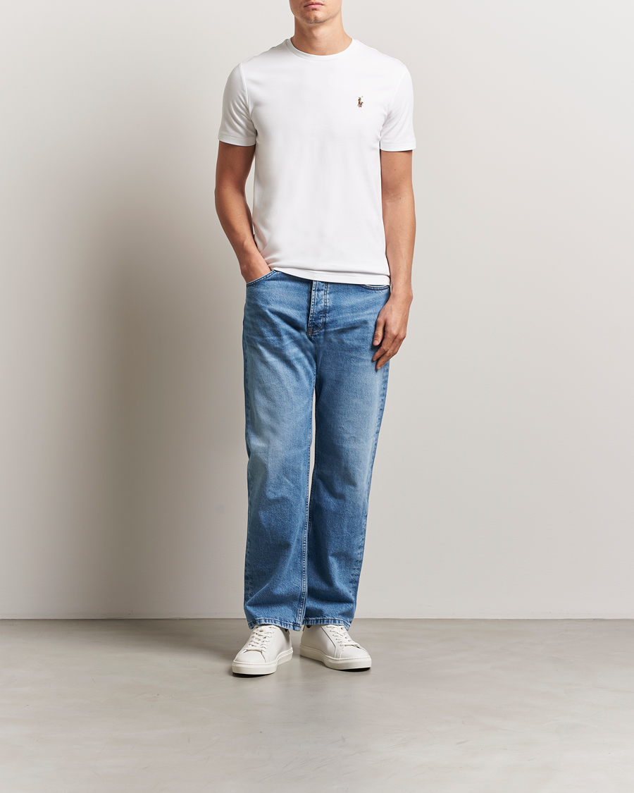 Hombres | Camisetas | Polo Ralph Lauren | Luxury Pima Cotton Crew Neck T-Shirt White