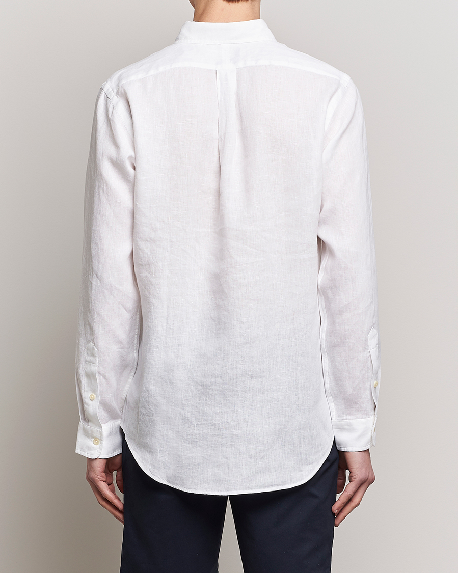 Hombres | Camisas | Polo Ralph Lauren | Custom Fit Linen Button Down White