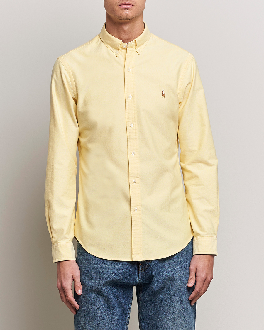 Hombres | Camisas oxford | Polo Ralph Lauren | Slim Fit Oxford Button Down Shirt Yellow