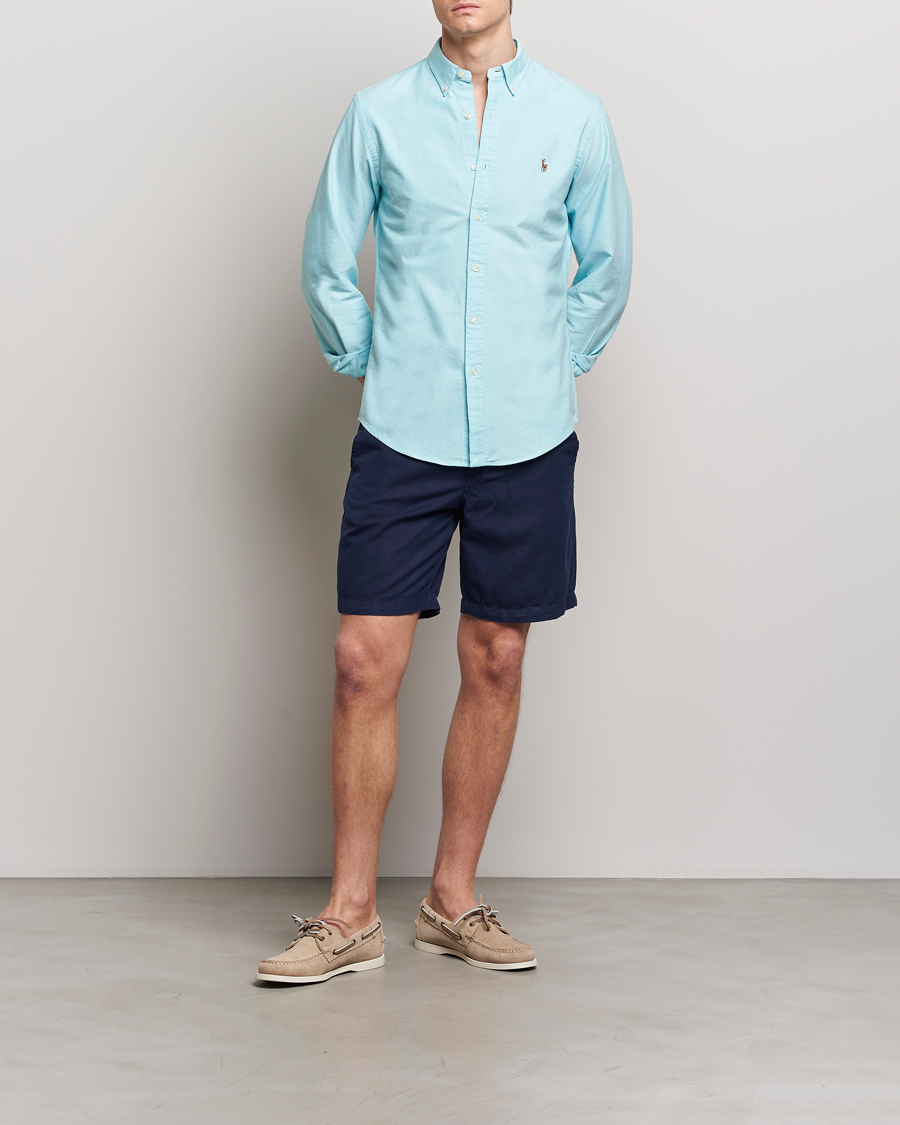 Hombres | Camisas | Polo Ralph Lauren | Slim Fit Oxford Button Down Shirt Aegean Blue
