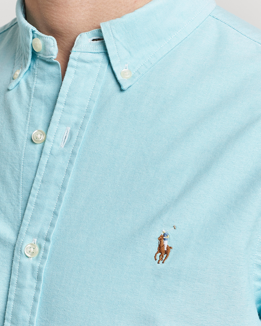 Hombres | Camisas | Polo Ralph Lauren | Slim Fit Oxford Button Down Shirt Aegean Blue