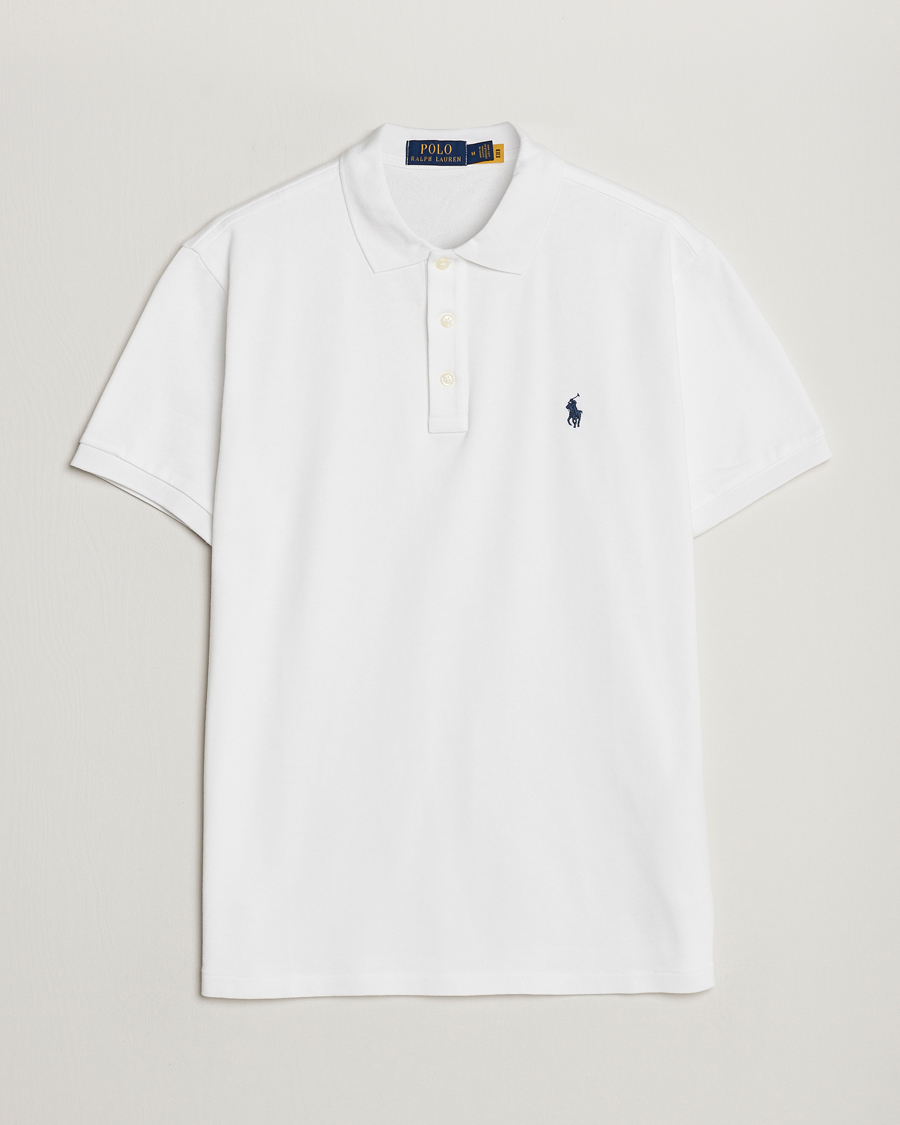 Hombres | Polos | Polo Ralph Lauren | Custom Fit Spa Terry Polo White