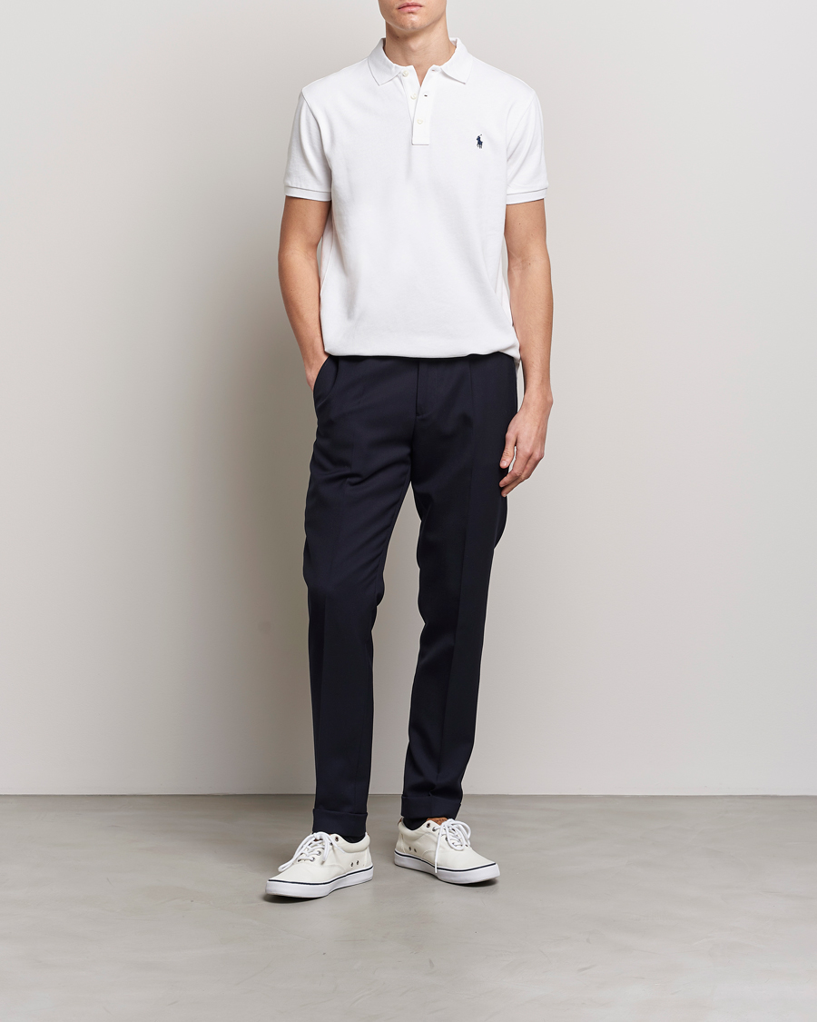 Hombres | Polos | Polo Ralph Lauren | Custom Fit Spa Terry Polo White
