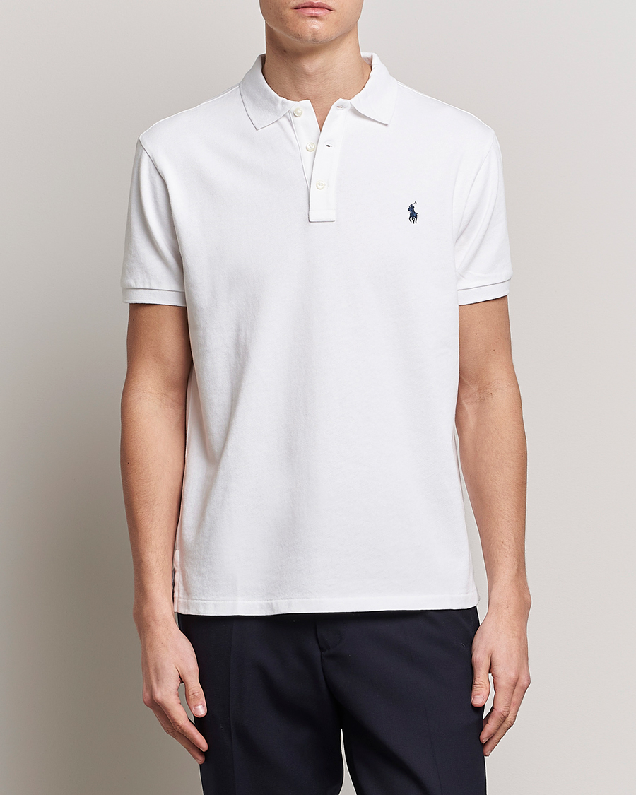 Hombres | Polos | Polo Ralph Lauren | Custom Fit Spa Terry Polo White