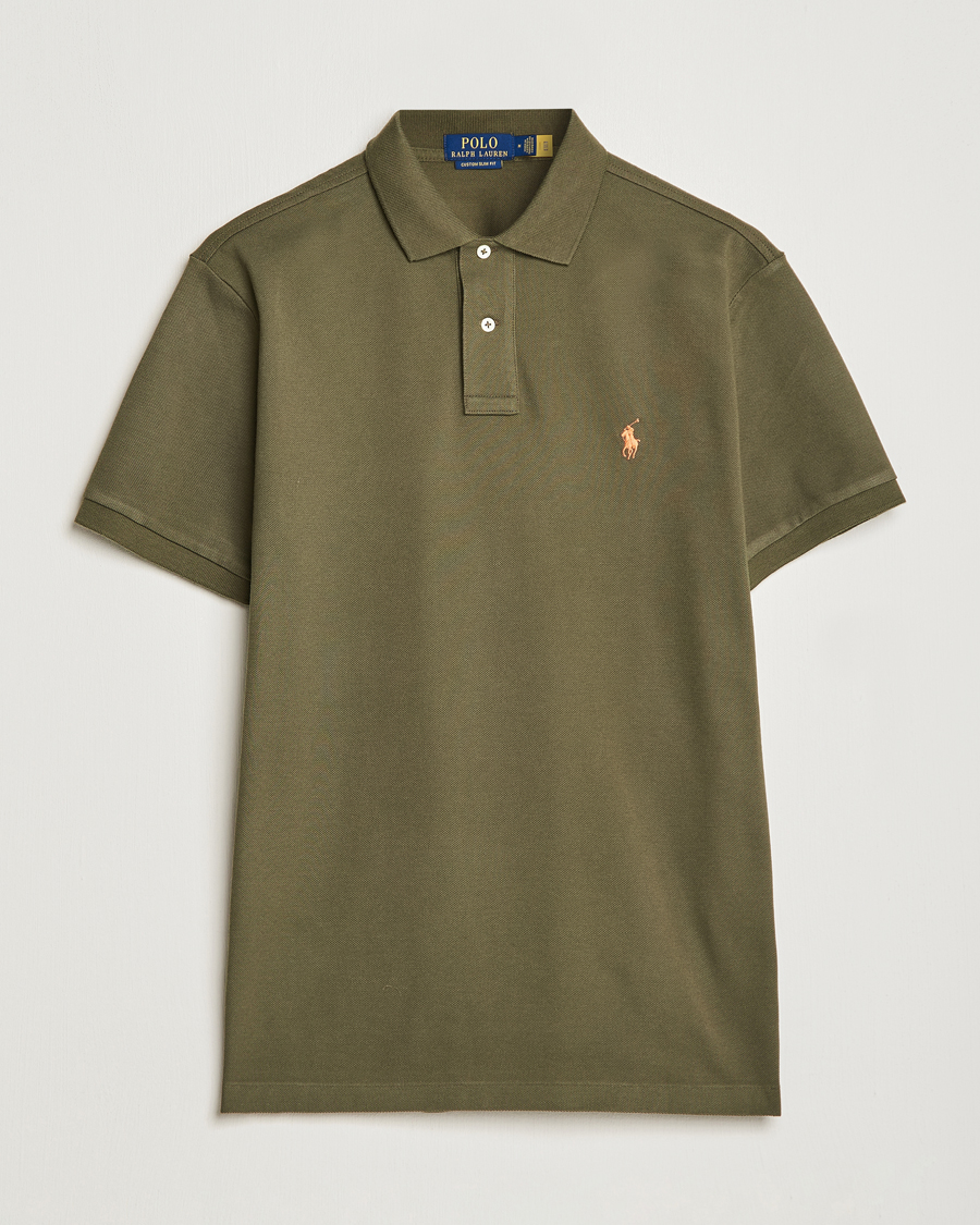 Hombres | Polos | Polo Ralph Lauren | Custom Slim Fit Polo Canopy Olive