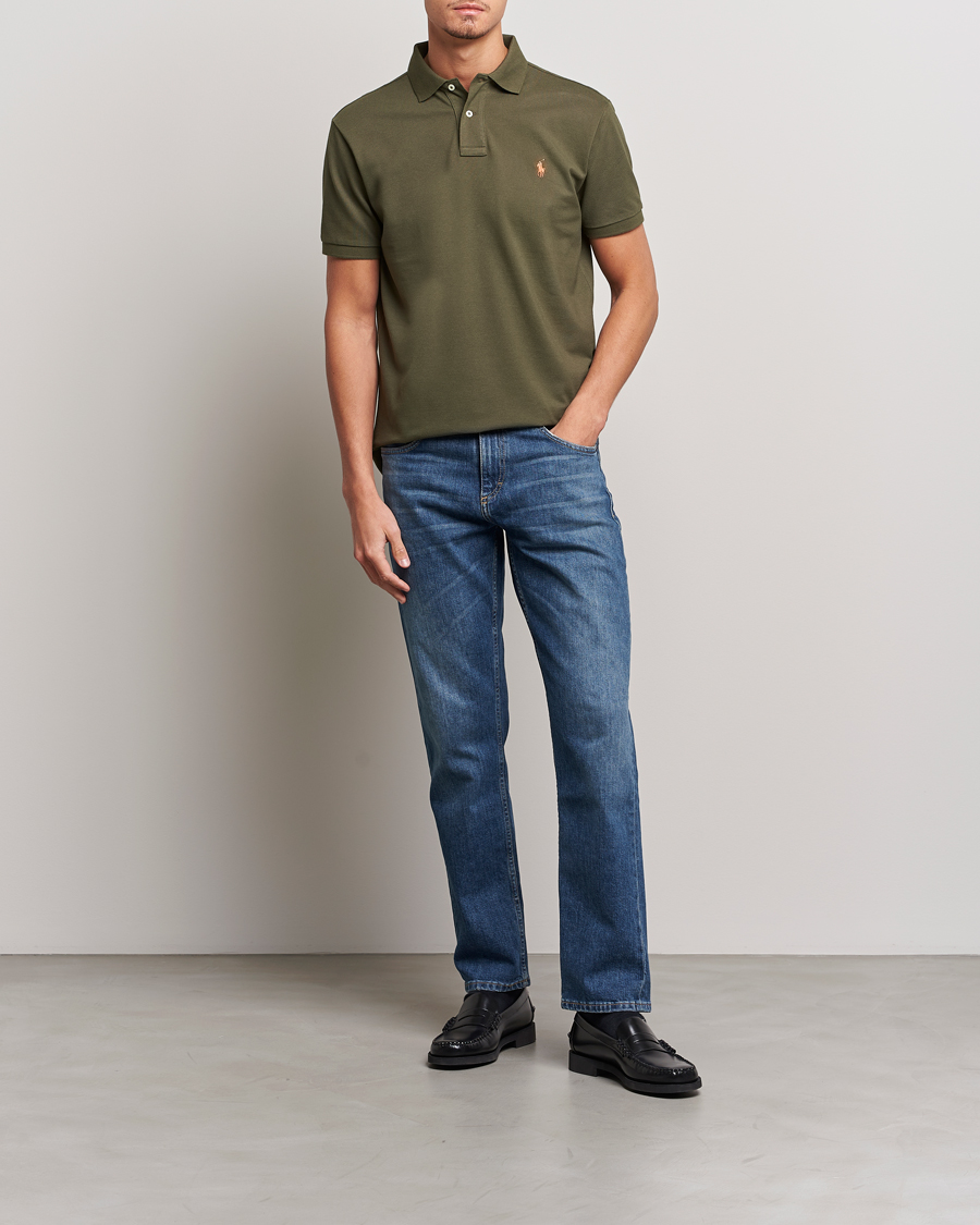 Hombres | Polos | Polo Ralph Lauren | Custom Slim Fit Polo Canopy Olive