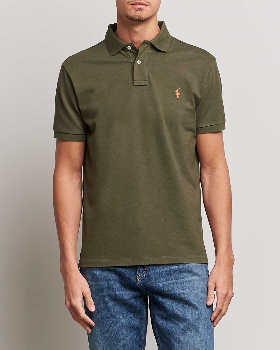 Hombres | Polos | Polo Ralph Lauren | Custom Slim Fit Polo Canopy Olive