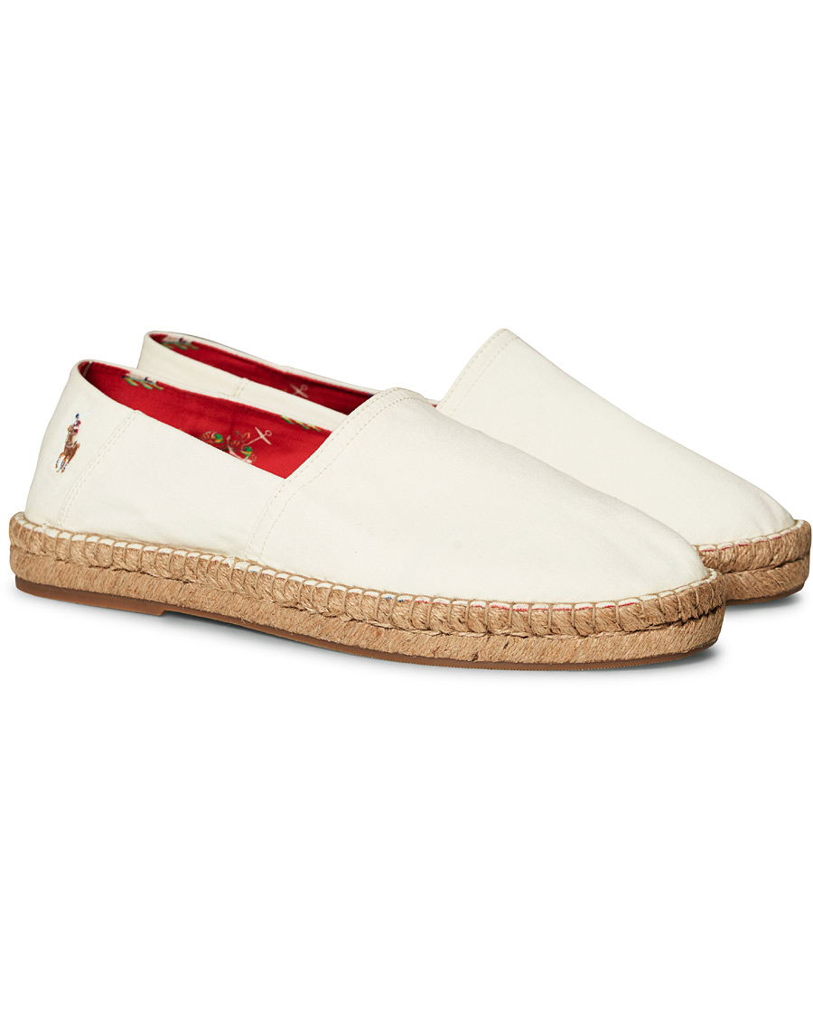 Hombres | Polo Ralph Lauren Cevio Washed Canvas Espandrilles Creme | Polo Ralph Lauren | Cevio Washed Canvas Espandrilles Creme
