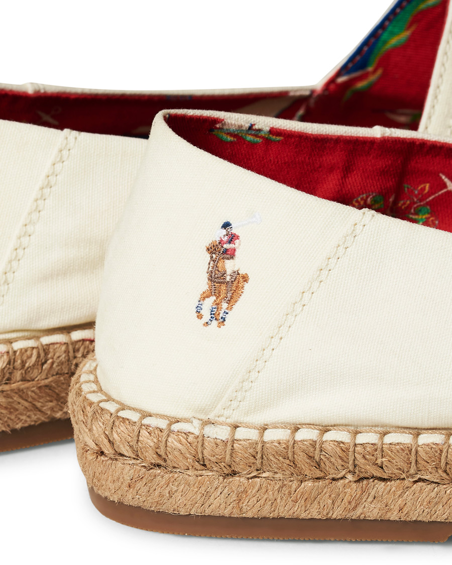 Hombres | Polo Ralph Lauren Cevio Washed Canvas Espandrilles Creme | Polo Ralph Lauren | Cevio Washed Canvas Espandrilles Creme