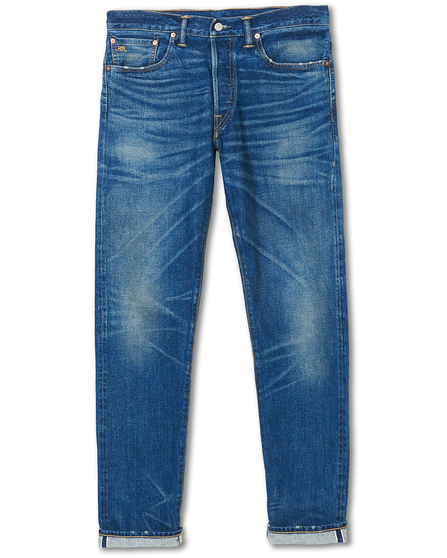 Hombres | Vaqueros | RRL | Slim Narrow Selvedge Jeans Grandfalls Wash