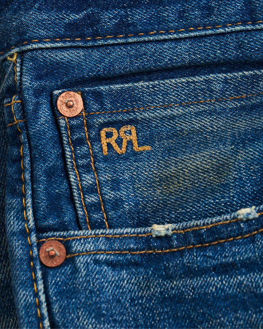 Hombres | Vaqueros | RRL | Slim Narrow Selvedge Jeans Grandfalls Wash
