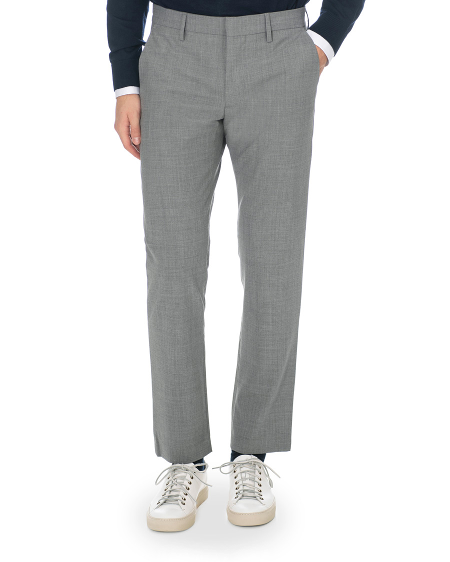 Hombres | Pantalones | NN07 | Theo Wool Trousers Grey Melange