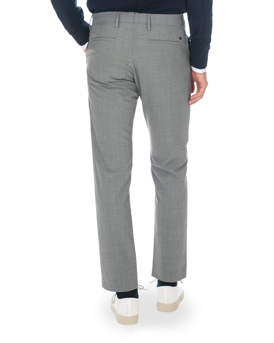 Hombres | Pantalones | NN07 | Theo Wool Trousers Grey Melange