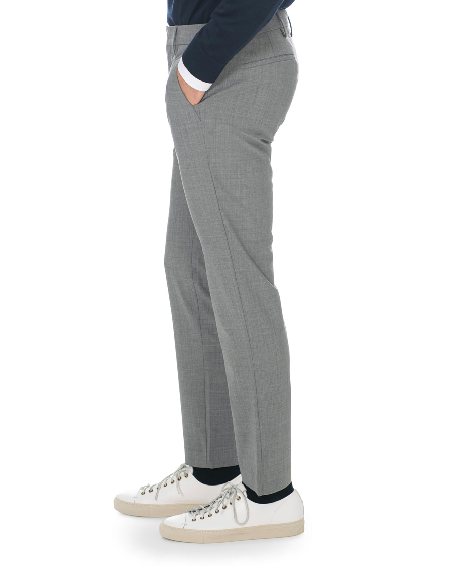Hombres | Pantalones | NN07 | Theo Wool Trousers Grey Melange