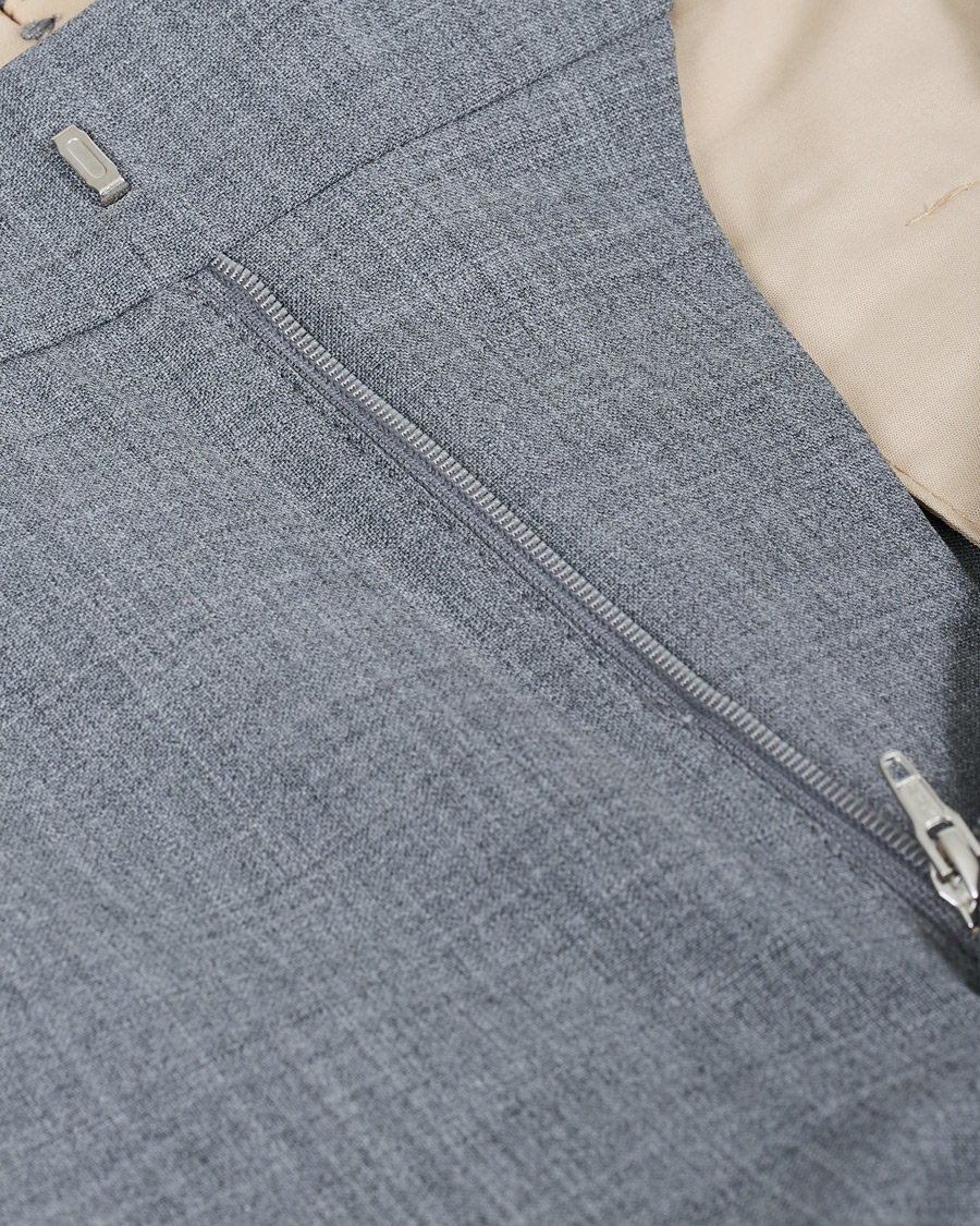 Hombres | Pantalones | NN07 | Theo Wool Trousers Grey Melange