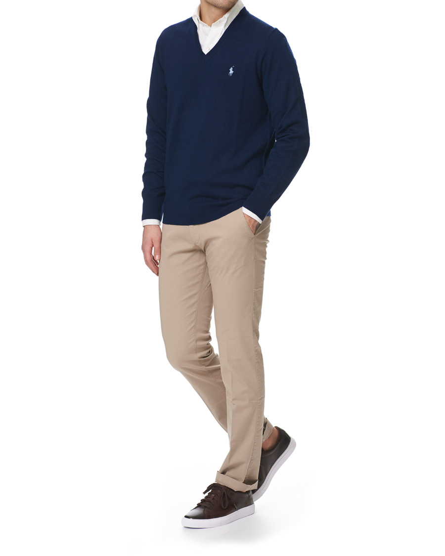 Hombres | Jerséis y prendas de punto | Polo Ralph Lauren Golf | Merino Wool Sweater French Navy