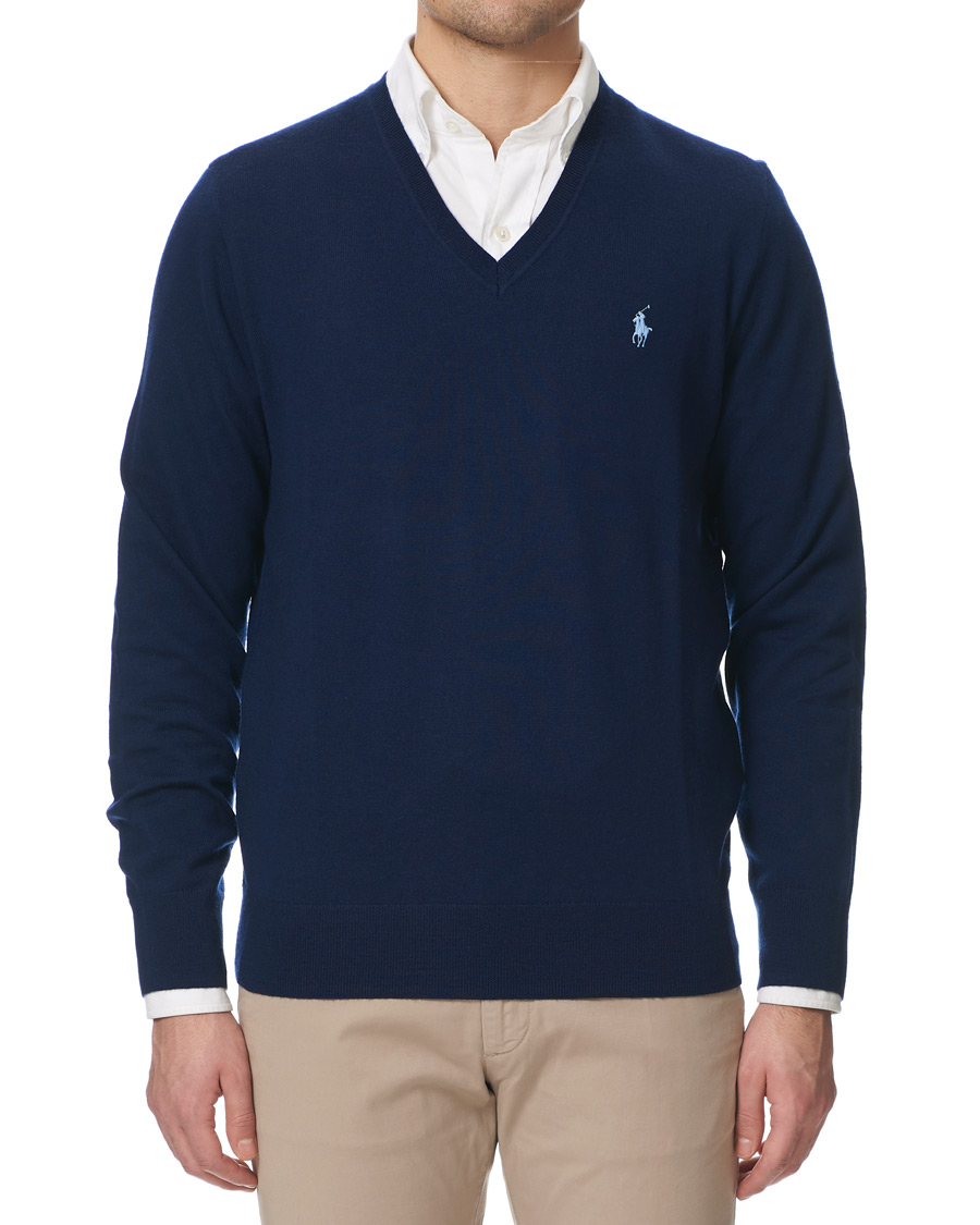Hombres | Jerséis y prendas de punto | Polo Ralph Lauren Golf | Merino Wool Sweater French Navy