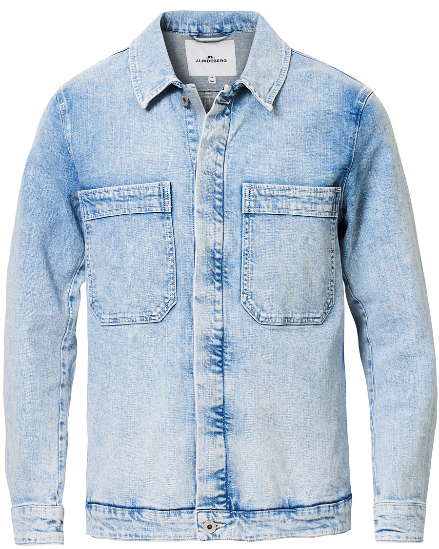 Hombres | Abrigos y chaquetas | J.Lindeberg | Cam Epic Denim Jacket Light Wash