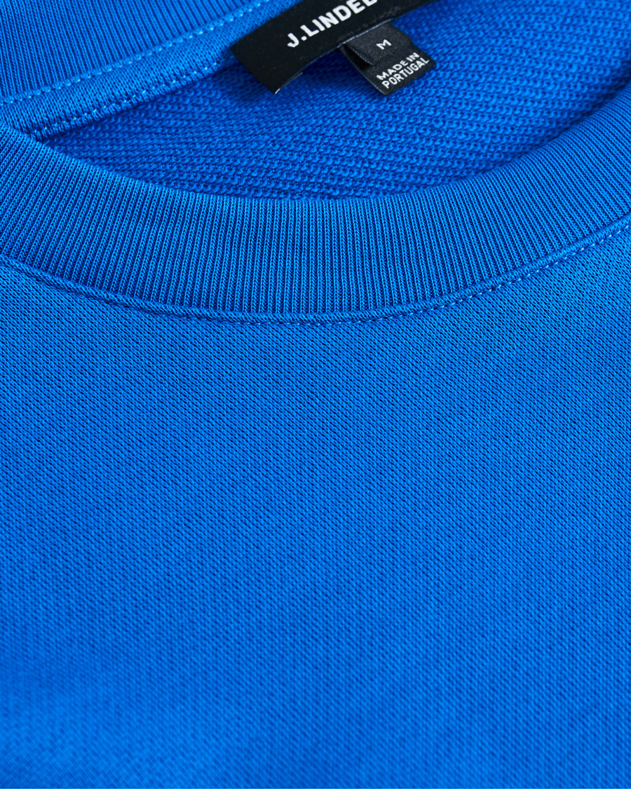 Hombres | Jerséis y prendas de punto | J.Lindeberg | Throw Crew Neck Sweatshirt Yale Blue