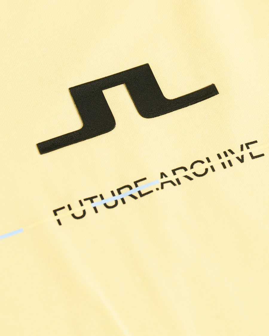 Hombres | Camisetas | J.Lindeberg | Dale Distinct Future Archive Crew Neck Tee Yellow