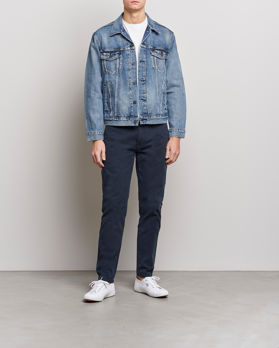 Hombres | Pantalones | Levi's | Garment Dyed Stretch Chino Baltic Navy