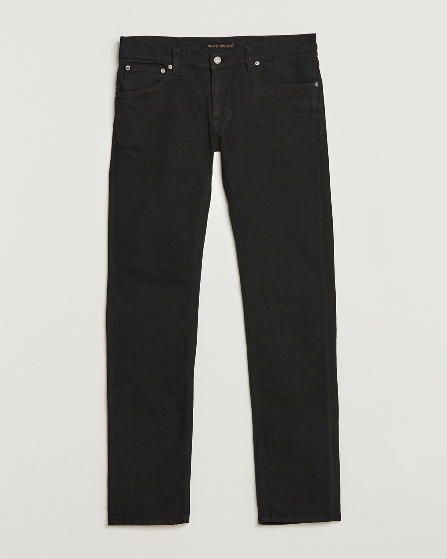 Hombres | Pantalones | Nudie Jeans | Tight Terry Jeans Ever Black