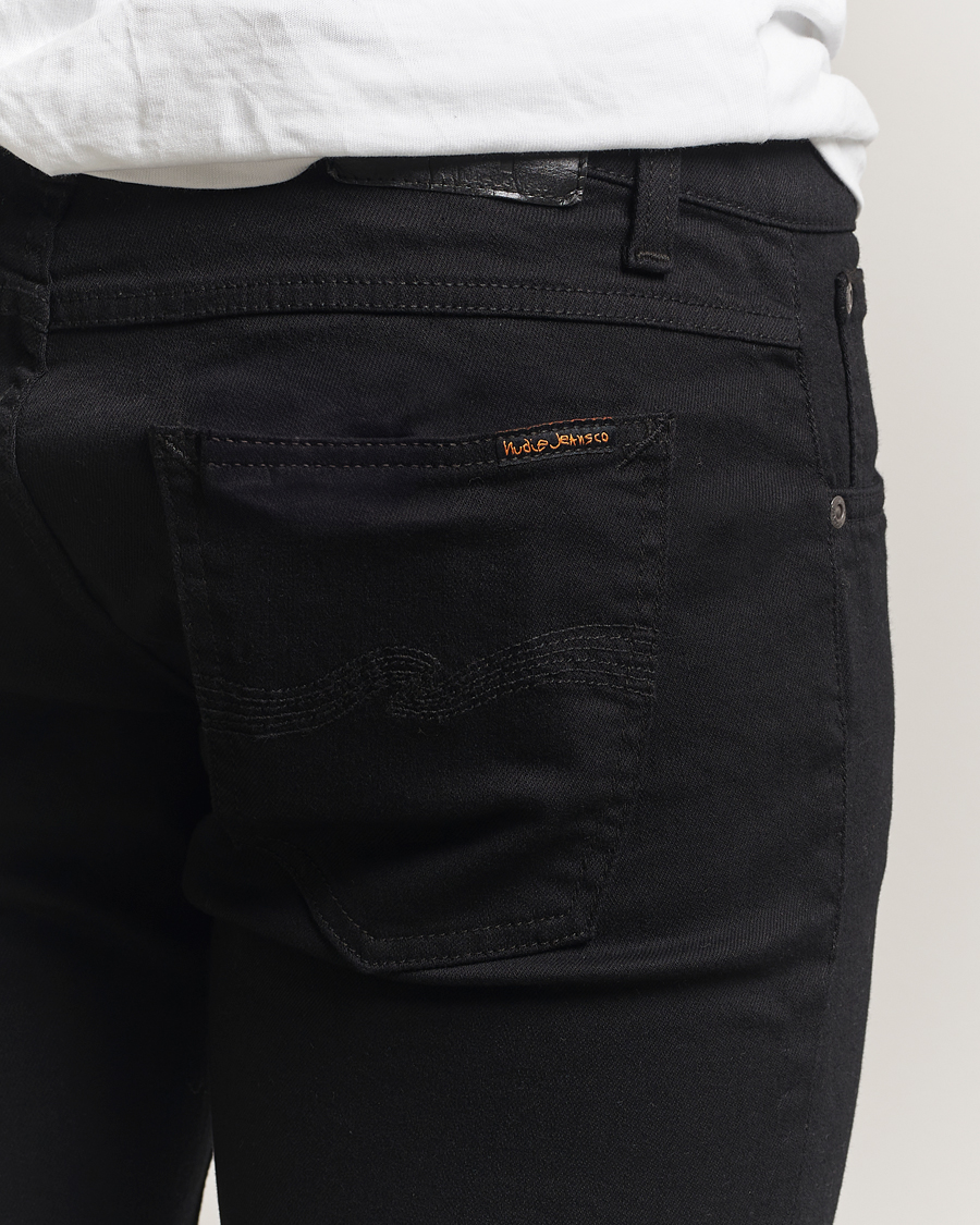 Hombres | Pantalones | Nudie Jeans | Tight Terry Jeans Ever Black