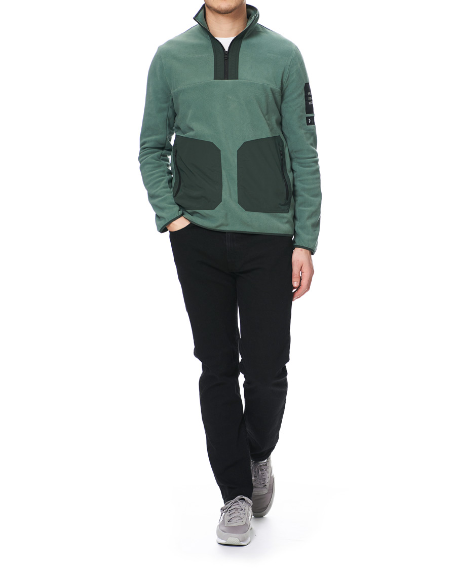 Hombres | Jerséis y prendas de punto | Peak Performance | Tech Fleece Half Zip Green