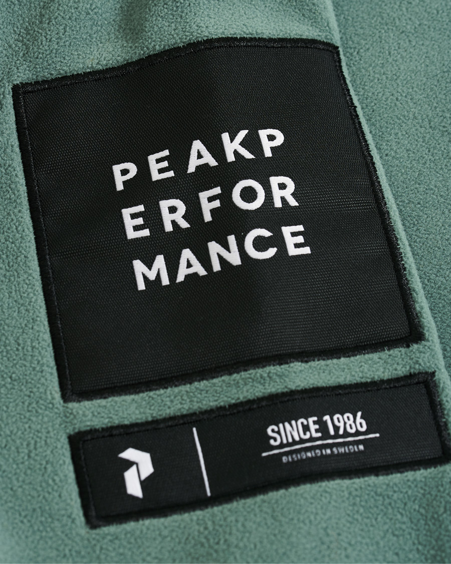 Hombres | Jerséis y prendas de punto | Peak Performance | Tech Fleece Half Zip Green