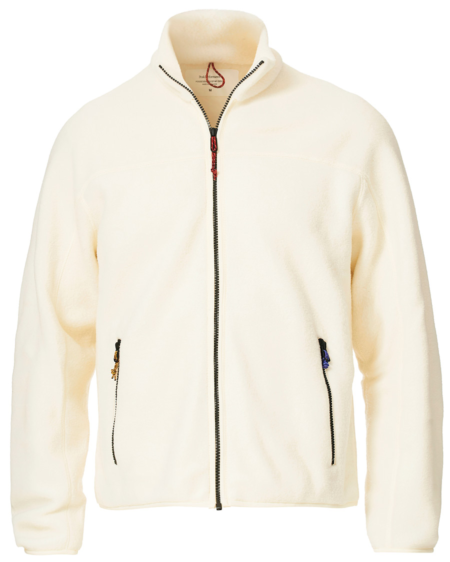 Hombres | Jerséis y prendas de punto | Peak Performance | Ben Gorham Fleece Full Zip Off White