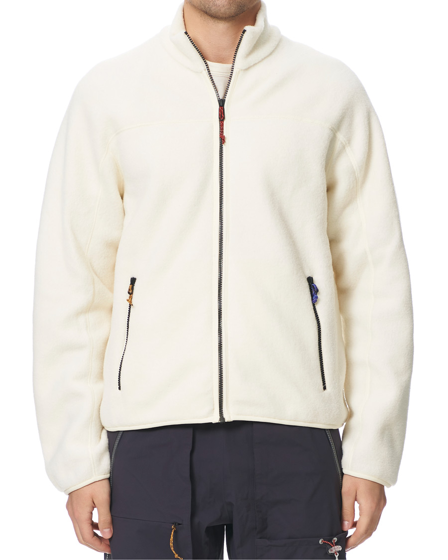 Hombres | Jerséis y prendas de punto | Peak Performance | Ben Gorham Fleece Full Zip Off White