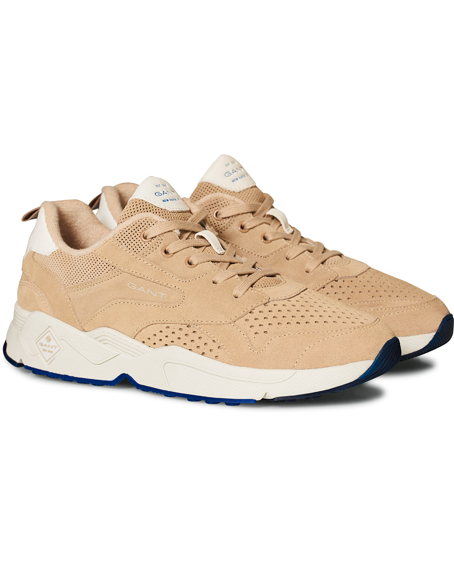 Hombres | GANT Nicewill Perforated Sneaker Sand Suede | GANT | Nicewill Perforated Sneaker Sand Suede