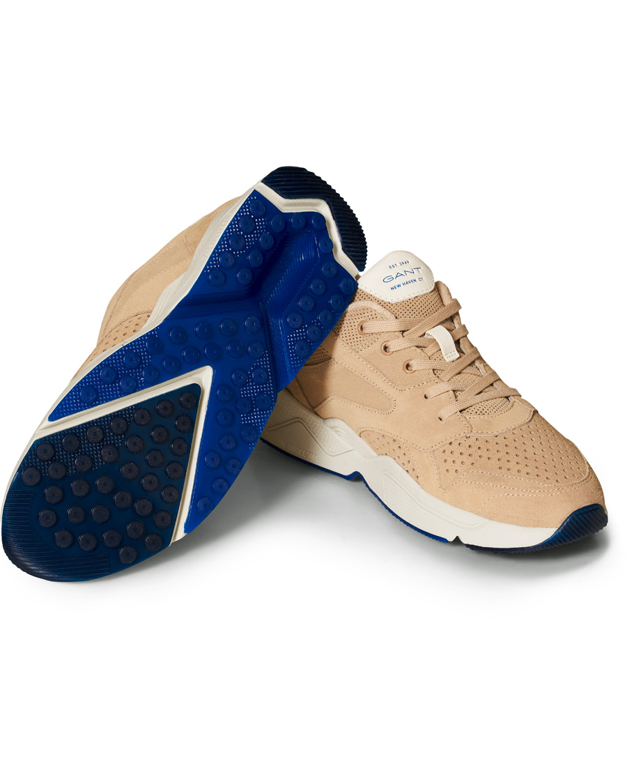 Hombres | GANT Nicewill Perforated Sneaker Sand Suede | GANT | Nicewill Perforated Sneaker Sand Suede