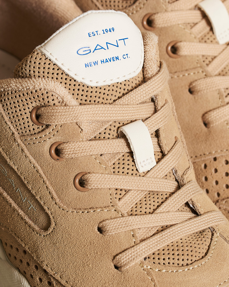 Hombres | GANT Nicewill Perforated Sneaker Sand Suede | GANT | Nicewill Perforated Sneaker Sand Suede