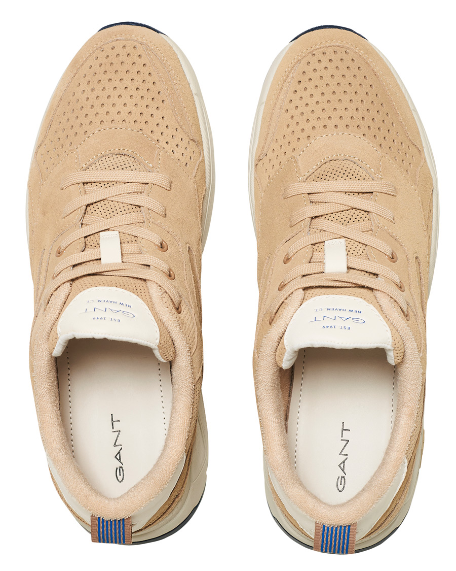 Hombres | GANT Nicewill Perforated Sneaker Sand Suede | GANT | Nicewill Perforated Sneaker Sand Suede