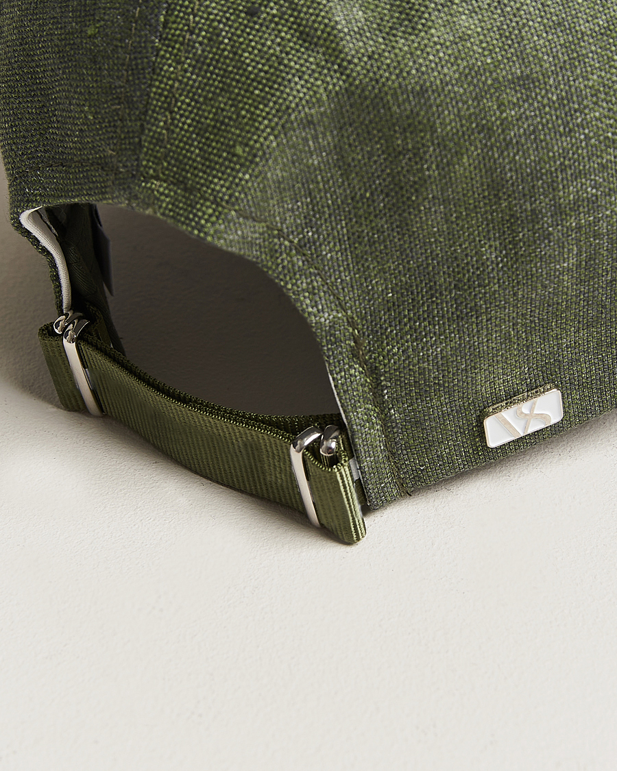 Hombres | Sombreros y gorras | Varsity Headwear | Linen Baseball Cap French Olive